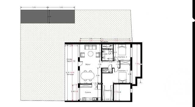 Appartement T3 à vendre - 3 pièces - 83.0 m2 - BANDOL - 83 - PROVENCE-ALPES-COTE-D-AZUR - Century 21 Immobilière Charlemagne